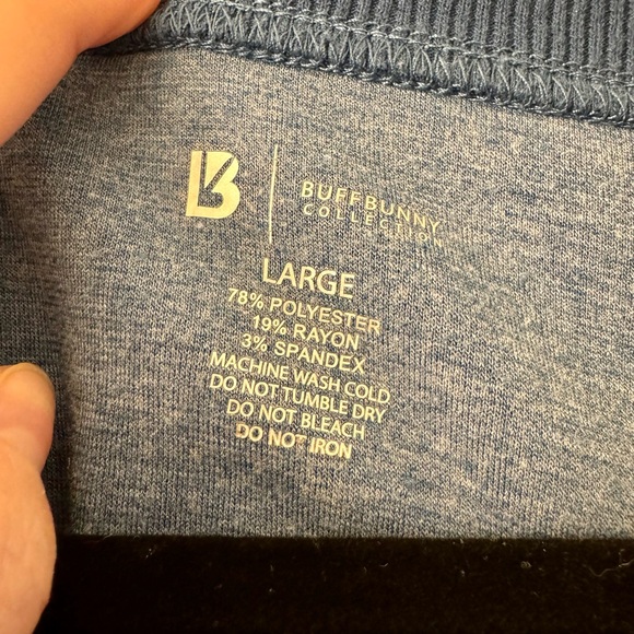 Buffbunny Blue Cropped Sweater - Picture 3 of 3